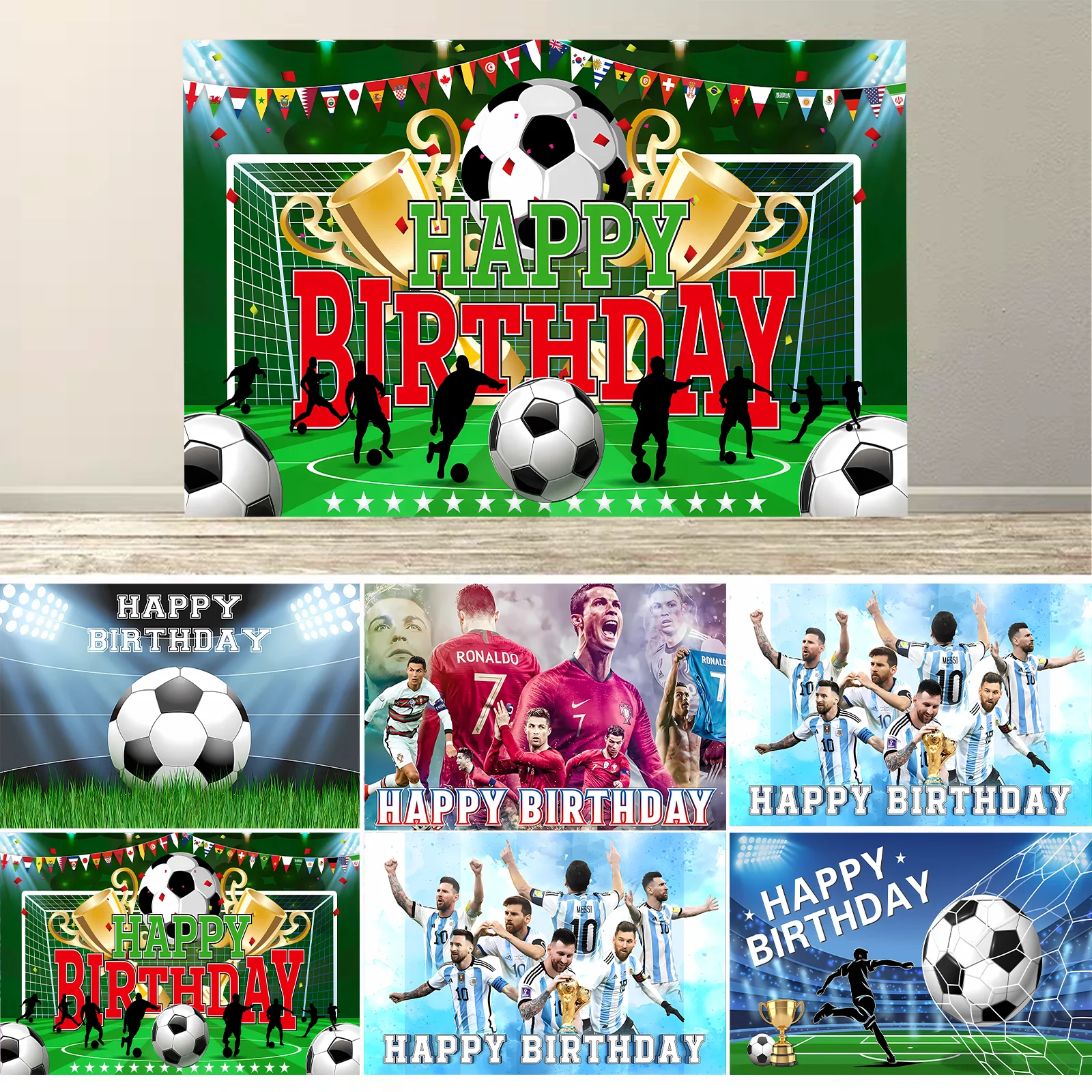 Soccer Birthday Party Backdrop Football Field Photo Background Decorations Photo Booth Props Banner Curtains Stand Screen
Soccer Birthday Party Backdrop Football Field Photo Background Decorations Photo Booth Props Banner Curtains Stand Screen