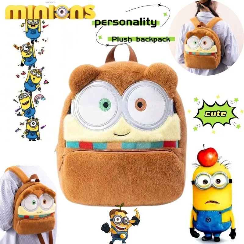 MinionsBob cartoon backpack, cute, fashionable, creative, plush, large capacity, double-shoulder bag, birthday gift for a friend
MinionsBob cartoon backpack, cute, fashionable, creative, plush, large capacity, double-shoulder bag, birthday gift for a friend
