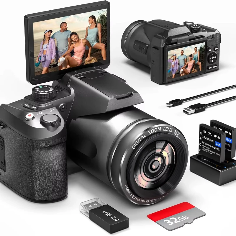 Professional Photographic Apparatus Equipment 4K 64MP 16X Digital Zoom Auto Focus Dslr Video Photography Digital Cameras
Professional Photographic Apparatus Equipment 4K 64MP 16X Digital Zoom Auto Focus Dslr Video Photography Digital Cameras