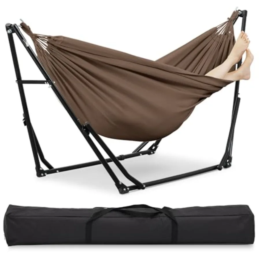2 in 1 Outdoor Hammock Swing Chair with Portable Heavy Duty Stand Coffee-Colored Multi-Functional Hammock Stand 480 lbs Weight
2 in 1 Outdoor Hammock Swing Chair with Portable Heavy Duty Stand Coffee-Colored Multi-Functional Hammock Stand 480 lbs Weight