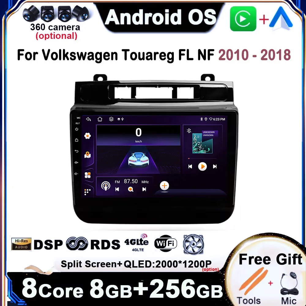Для Volkswagen Touareg FL NF 2010-2018 Android 14 Автомобильный радиоприемник Мультимедийный плеер GPS Navi QLED Сенсорный экран DSP Стерео WIFI 4G
Для Volkswagen Touareg FL NF 2010-2018 Android 14 Автомобильный радиоприемник Мультимедийный плеер GPS Navi QLED Сенсорный экран DSP Стерео WIFI 4G