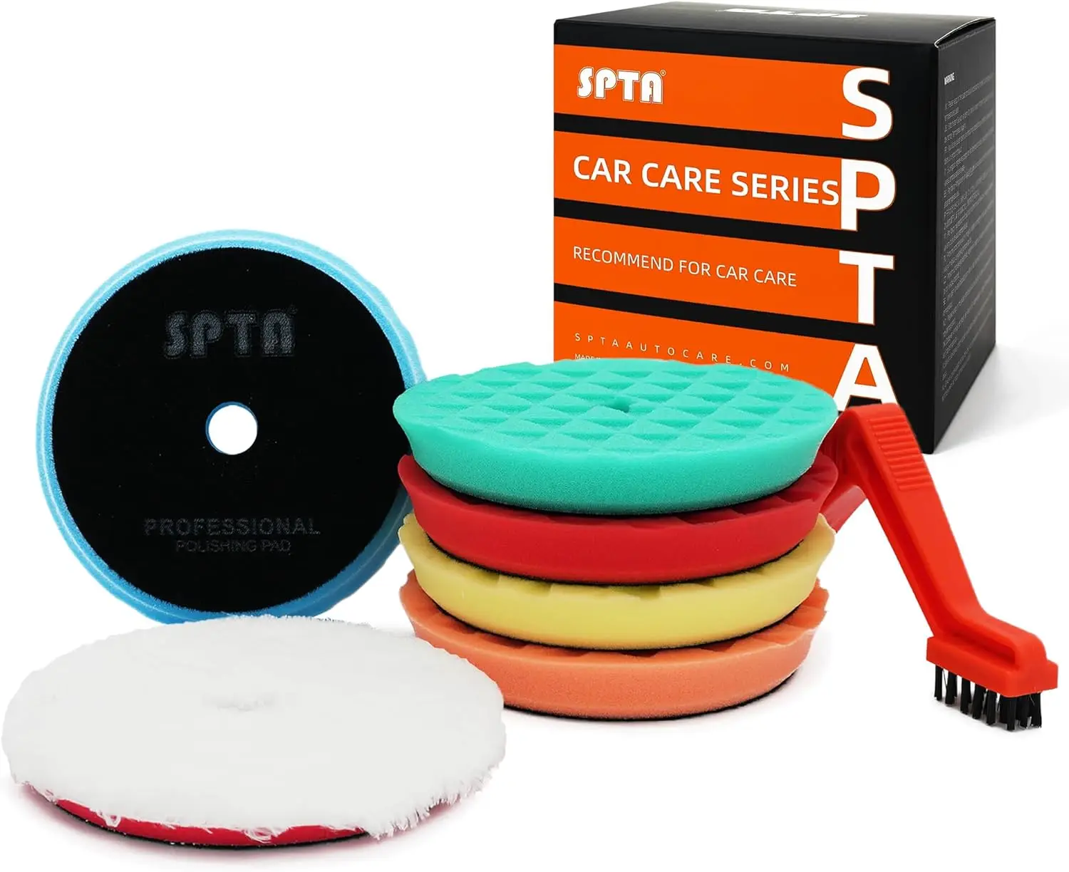 5 Inch 125mm Foam Polishing Pads Set - 5 Pads + 1 Microfiber Buffing Pad for Car Detailing, Compounding, Polishing & Waxing
5 Inch 125mm Foam Polishing Pads Set - 5 Pads + 1 Microfiber Buffing Pad for Car Detailing, Compounding, Polishing & Waxing