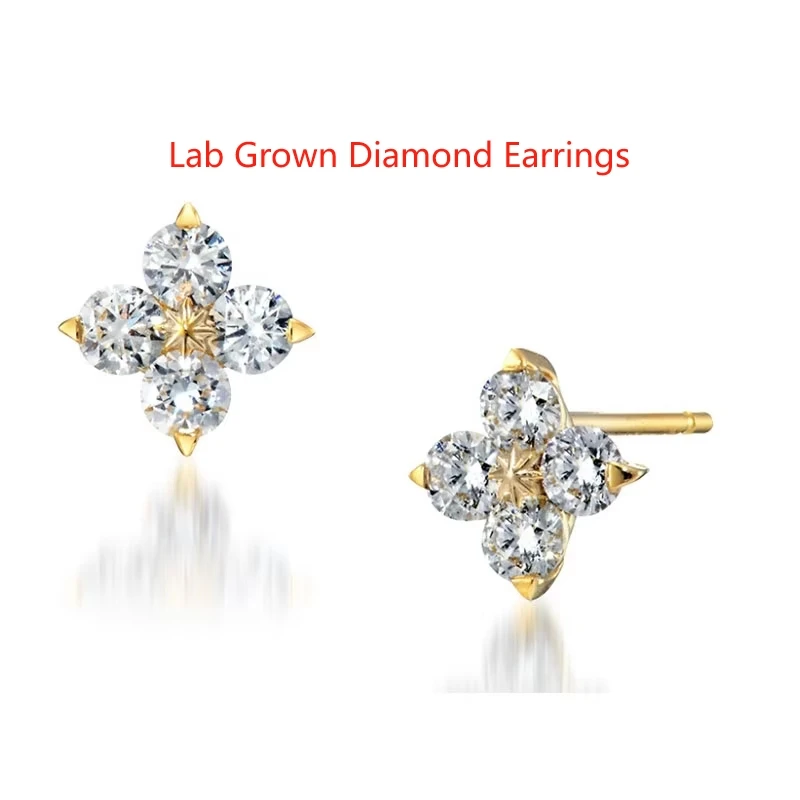0.48ctw Lab Grown Diamond 14k White Gold Four Diamond Cross Earrings CVD HPHT Engagemen Earrings For Lady DEF Color VS
0.48ctw Lab Grown Diamond 14k White Gold Four Diamond Cross Earrings CVD HPHT Engagemen Earrings For Lady DEF Color VS
