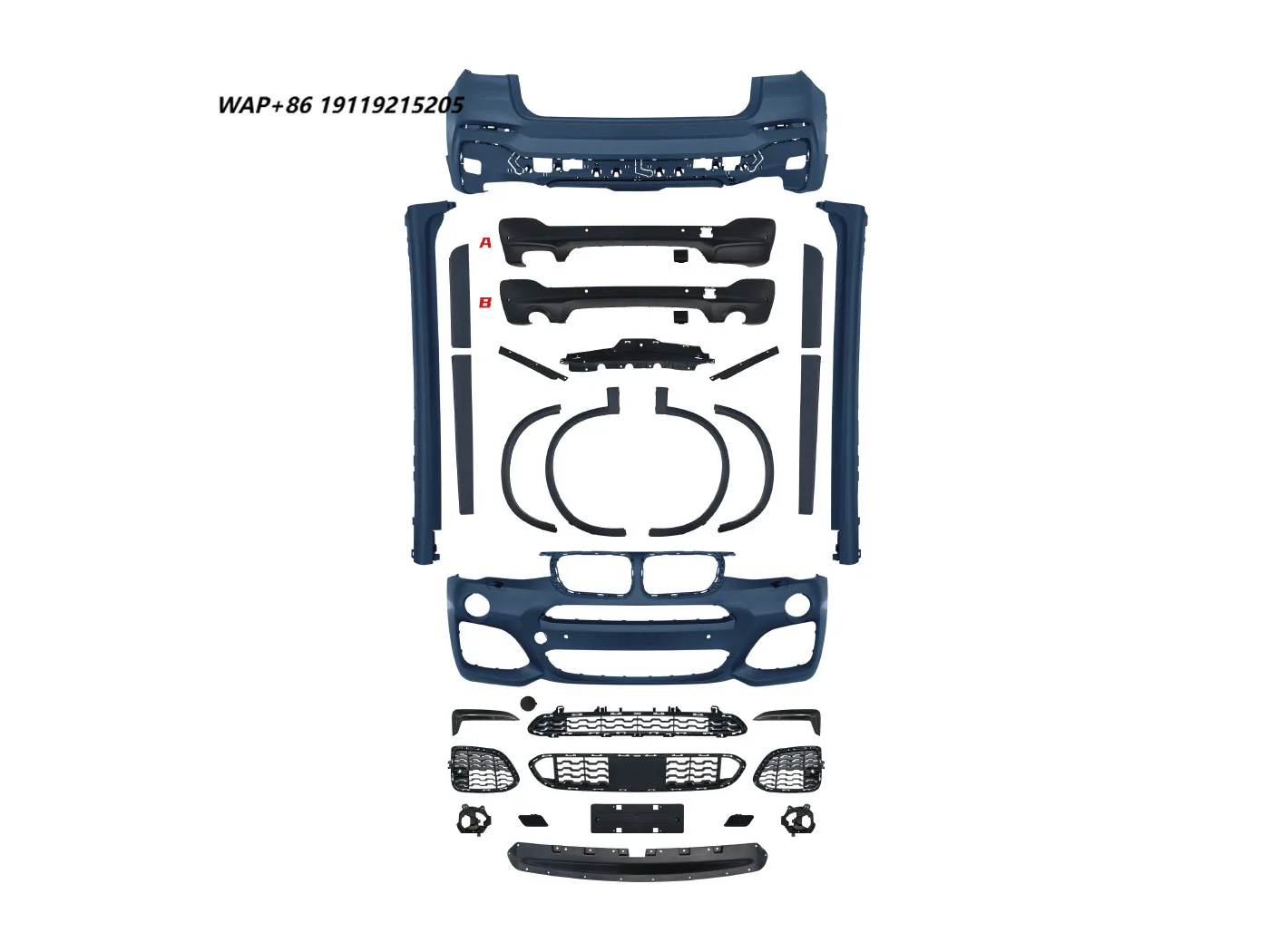 New Full Body Kit for 2014-2017 for X4 (F26)-MT Style Front Bumper Fog Light Rear Bumper Side Skirts & Wheel Arches
New Full Body Kit for 2014-2017 for X4 (F26)-MT Style Front Bumper Fog Light Rear Bumper Side Skirts & Wheel Arches