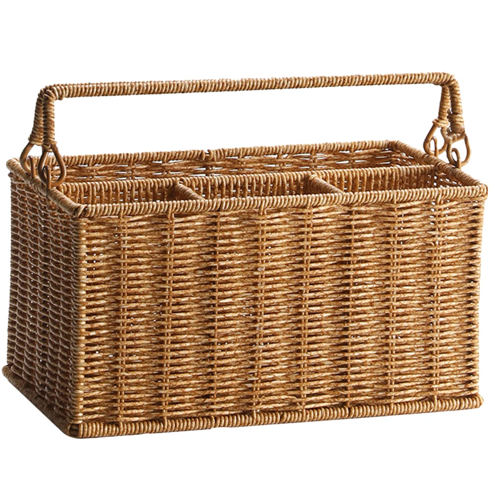 Tool Basket Large Capacity Home Storage Picnic Supplies Imitation Rattan Woven Baskets Reusable Storage Bins
Tool Basket Large Capacity Home Storage Picnic Supplies Imitation Rattan Woven Baskets Reusable Storage Bins