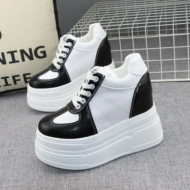2026 New Spring Ultra-high Heel Thick Sole Inside Increase 12CM Leisure Sports Small White Shoes Shallow Mouth Thin Single Shoes
2026 New Spring Ultra-high Heel Thick Sole Inside Increase 12CM Leisure Sports Small White Shoes Shallow Mouth Thin Single Shoes