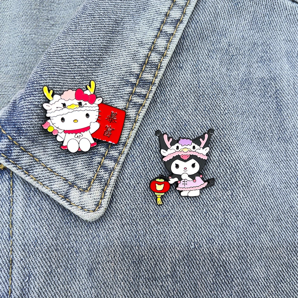 Anime Sanrio Hello Kitty Kuromi Enamel Metal Badge Brooch Pin Cute Kuromi Kitty Cat Brooch For Backpack Clothing Accessories
Anime Sanrio Hello Kitty Kuromi Enamel Metal Badge Brooch Pin Cute Kuromi Kitty Cat Brooch For Backpack Clothing Accessories