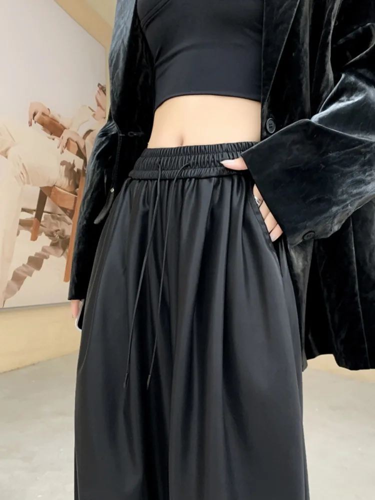 American Style Loose Black Pu Leather Pants Women's Casual Wide Leg Pants High Waist Spring Autumn New Style Small Size
American Style Loose Black Pu Leather Pants Women's Casual Wide Leg Pants High Waist Spring Autumn New Style Small Size