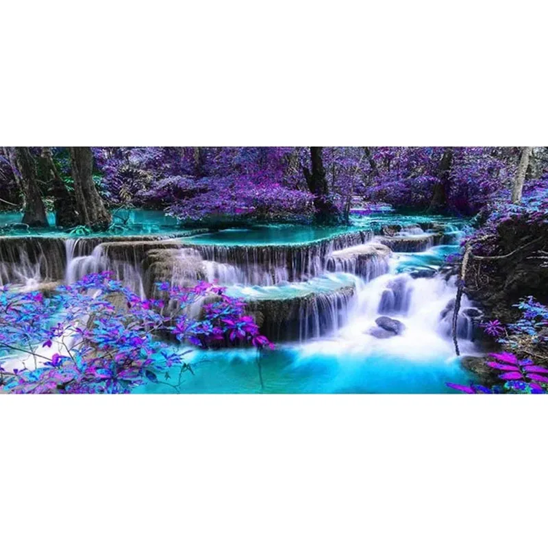Sunature 5D DIY Diamond Painting Kits, Purple Waterfall Round Full Drill Diamond Painting for Home Wall Decor
Sunature 5D DIY Diamond Painting Kits, Purple Waterfall Round Full Drill Diamond Painting for Home Wall Decor