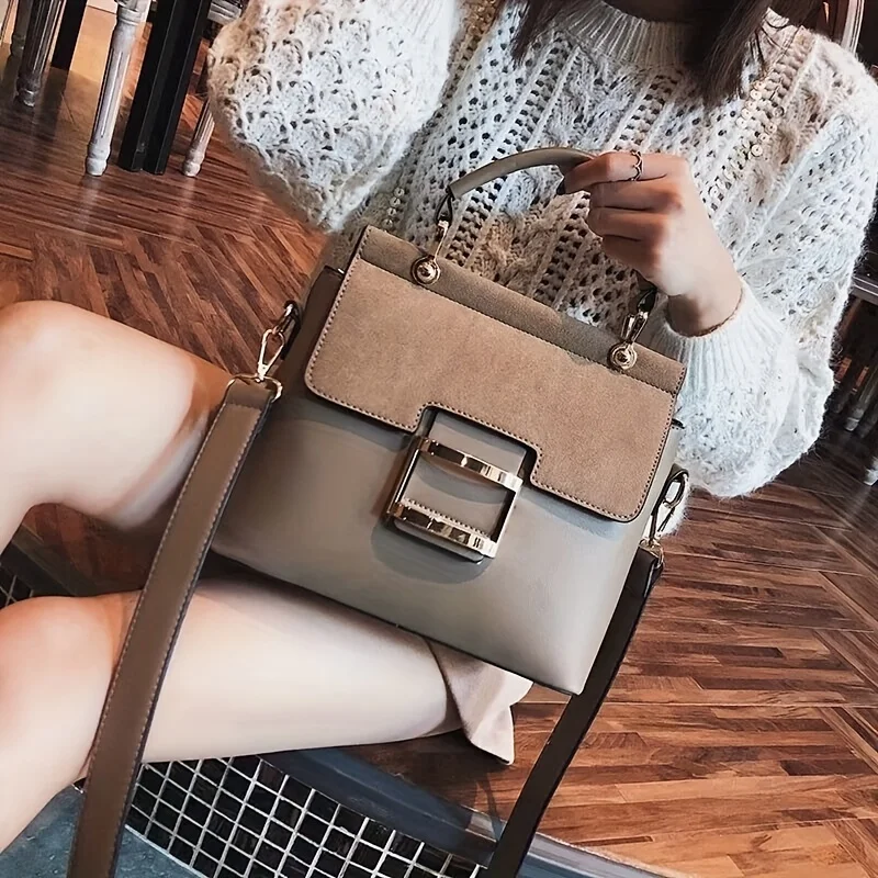 Vintage Flap Crossbody Bag, Retro Solid Color Shoulder Bag, Women's Fashion Handbag & Purse
Vintage Flap Crossbody Bag, Retro Solid Color Shoulder Bag, Women's Fashion Handbag & Purse