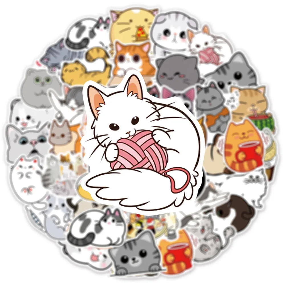 10/30/50pcs Cute Funny Cat Creative Graffiti Stickers Kawaii Animal Decals DIY Notebook Helmet Phone Laptop Cartoon Sticker Pack
10/30/50pcs Cute Funny Cat Creative Graffiti Stickers Kawaii Animal Decals DIY Notebook Helmet Phone Laptop Cartoon Sticker Pack