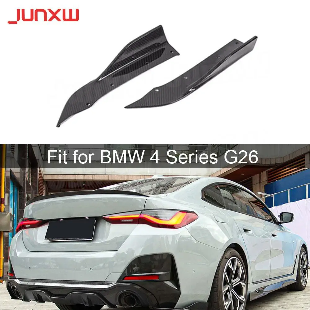 Dry Carbon Fiber Rear Splitters Lip Flaps for BMW 4 Series G26 M Sport Sedan 2020+ Rear Bumper Splitter Lips Car Decoration FRP
Dry Carbon Fiber Rear Splitters Lip Flaps for BMW 4 Series G26 M Sport Sedan 2020+ Rear Bumper Splitter Lips Car Decoration FRP