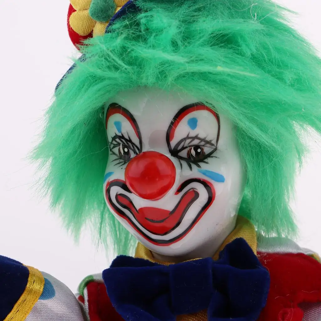Porcelain Clown Dolls Articulated Limb Vintage Doll Miniature Souvenir Toy for Kids Room Decoration
Porcelain Clown Dolls Articulated Limb Vintage Doll Miniature Souvenir Toy for Kids Room Decoration
