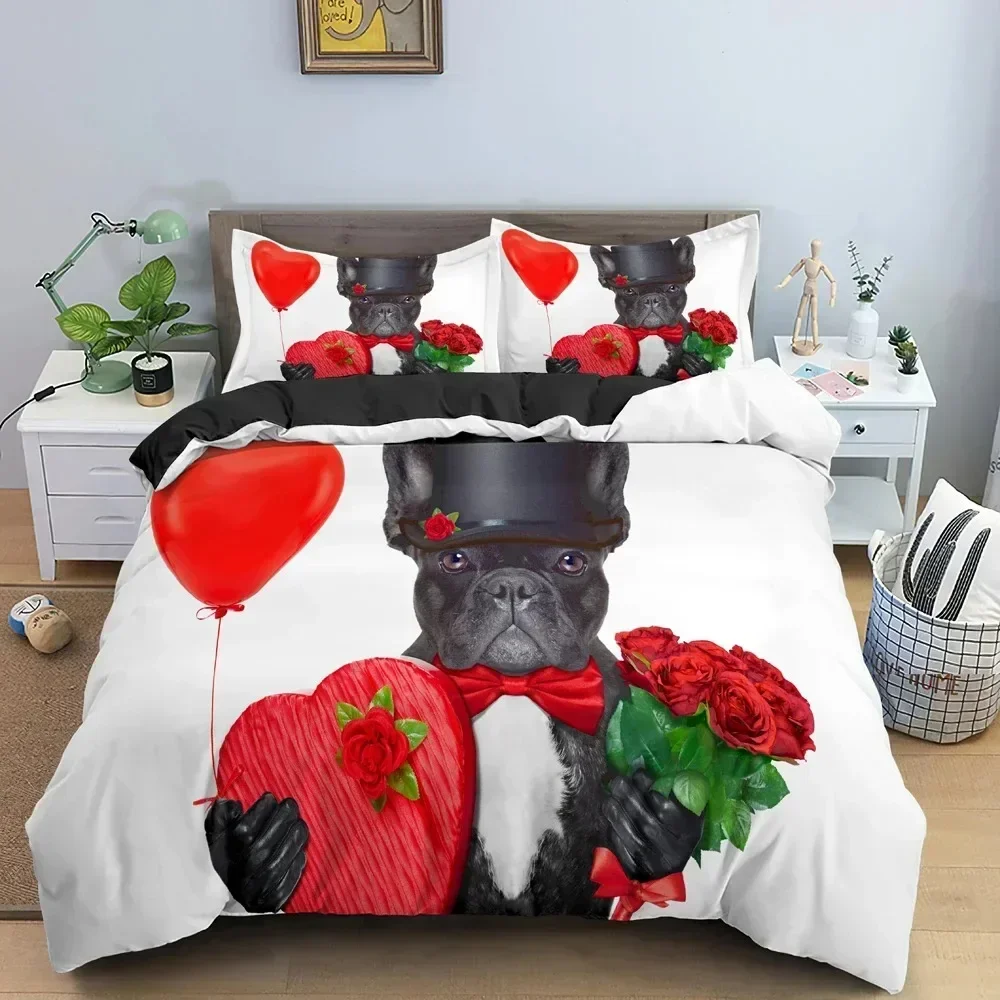 Bulldog Dog Roses Bedding Set Duvet Cover Sheet Printed Bed Set Pillowcase Bed Full Queen King Size Comforter Bedroom
Bulldog Dog Roses Bedding Set Duvet Cover Sheet Printed Bed Set Pillowcase Bed Full Queen King Size Comforter Bedroom