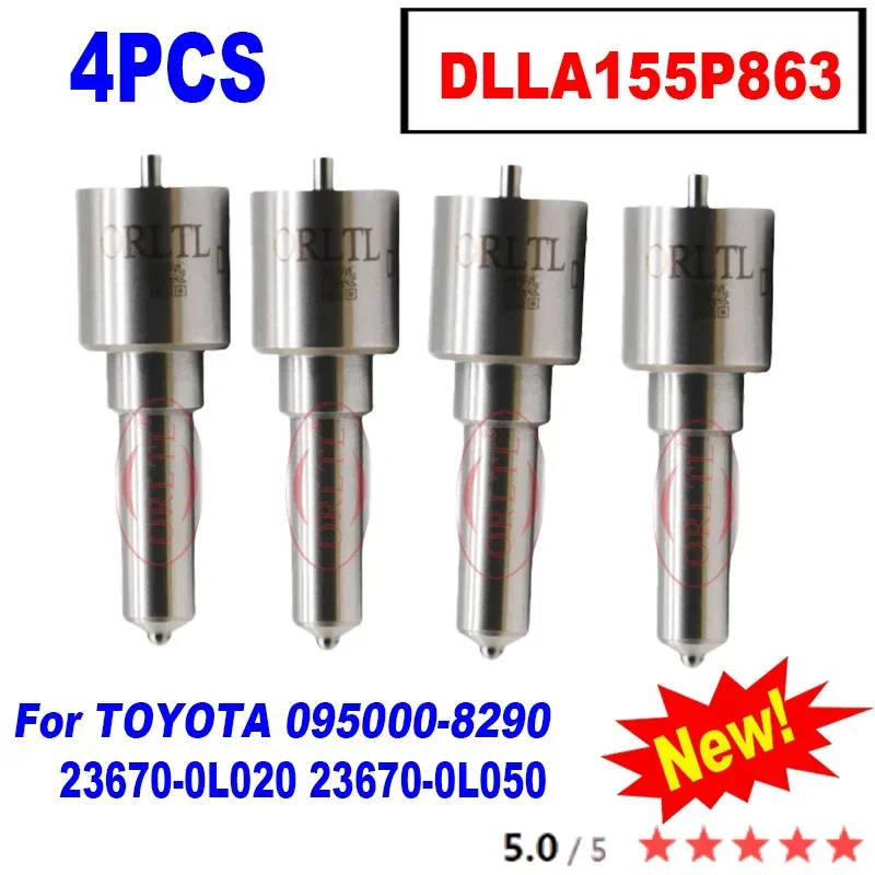 4 шт. DLLA155P863 Дизельная форсунка 093400 -8630 для TOYOTA 095000 -8290 23670-0L020 23670-0L050 Сопло Commmon Rail
4 шт. DLLA155P863 Дизельная форсунка 093400 -8630 для TOYOTA 095000 -8290 23670-0L020 23670-0L050 Сопло Commmon Rail