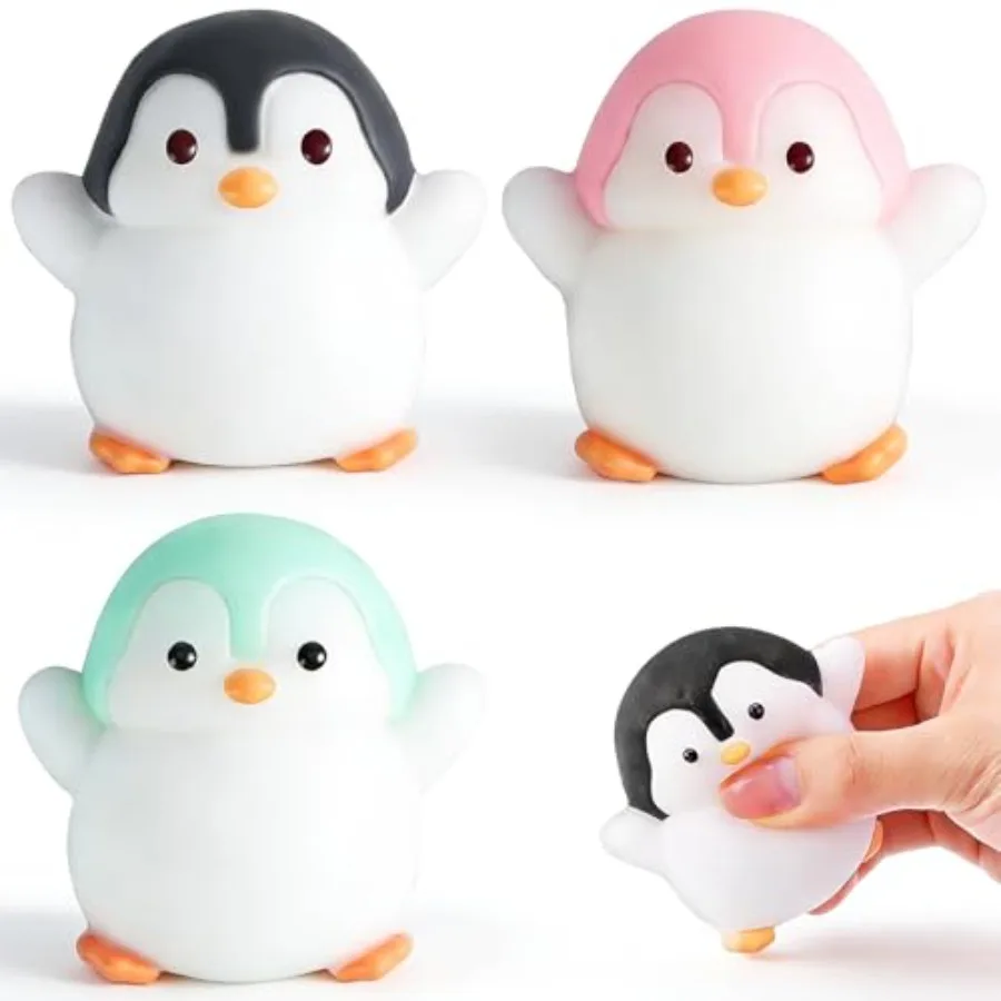 Taba Fidget Squeeze Toys 3Pcs - Ultra-Soft Squishy Stress Relief Toys for Adults, Kawaii Penguin Sensory Toys with Cute Design,
Taba Fidget Squeeze Toys 3Pcs - Ultra-Soft Squishy Stress Relief Toys for Adults, Kawaii Penguin Sensory Toys with Cute Design,