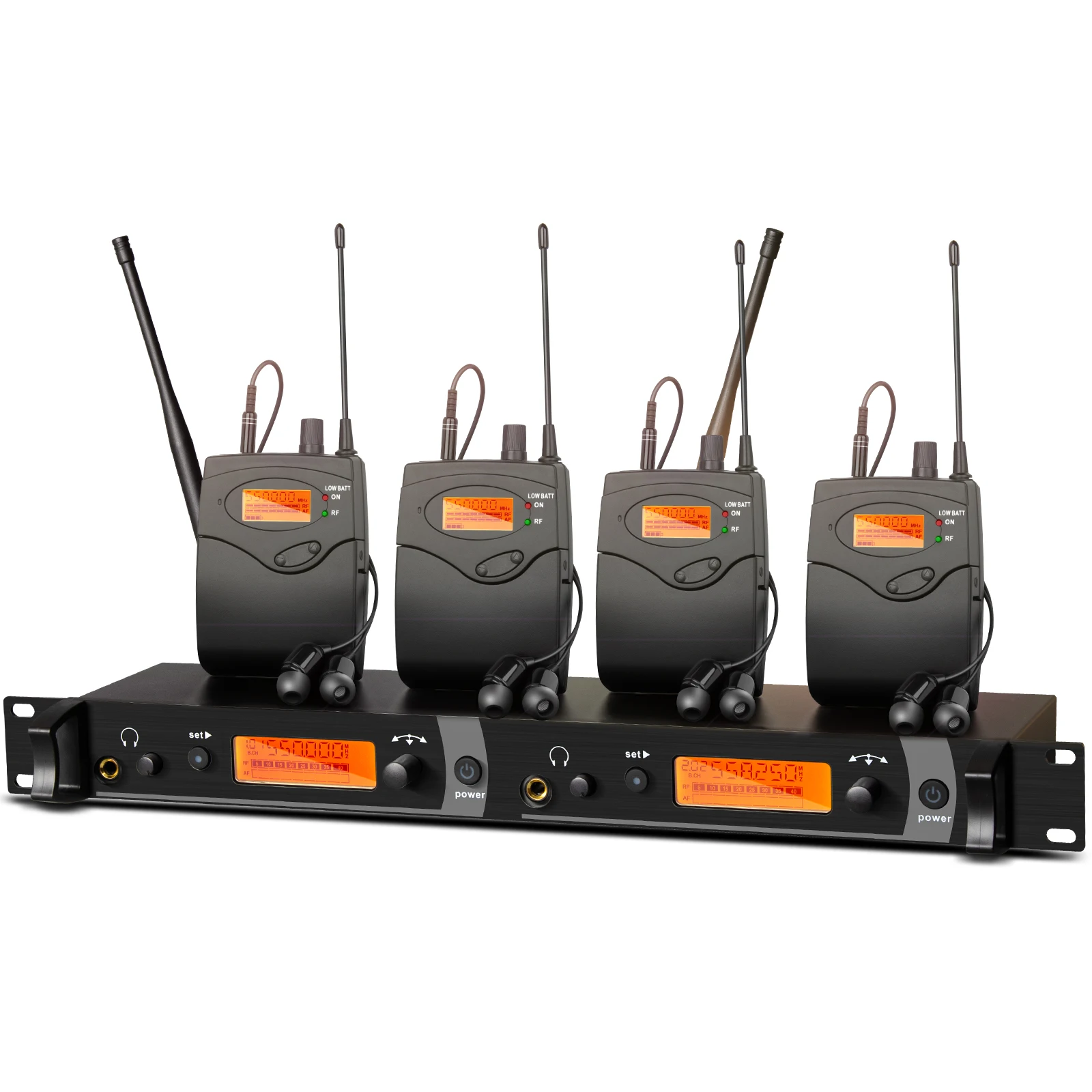 Profession TX4 Wireless In-Ear Monitor Earphone System Dual Channel for Stage Singing Studio
Profession TX4 Wireless In-Ear Monitor Earphone System Dual Channel for Stage Singing Studio