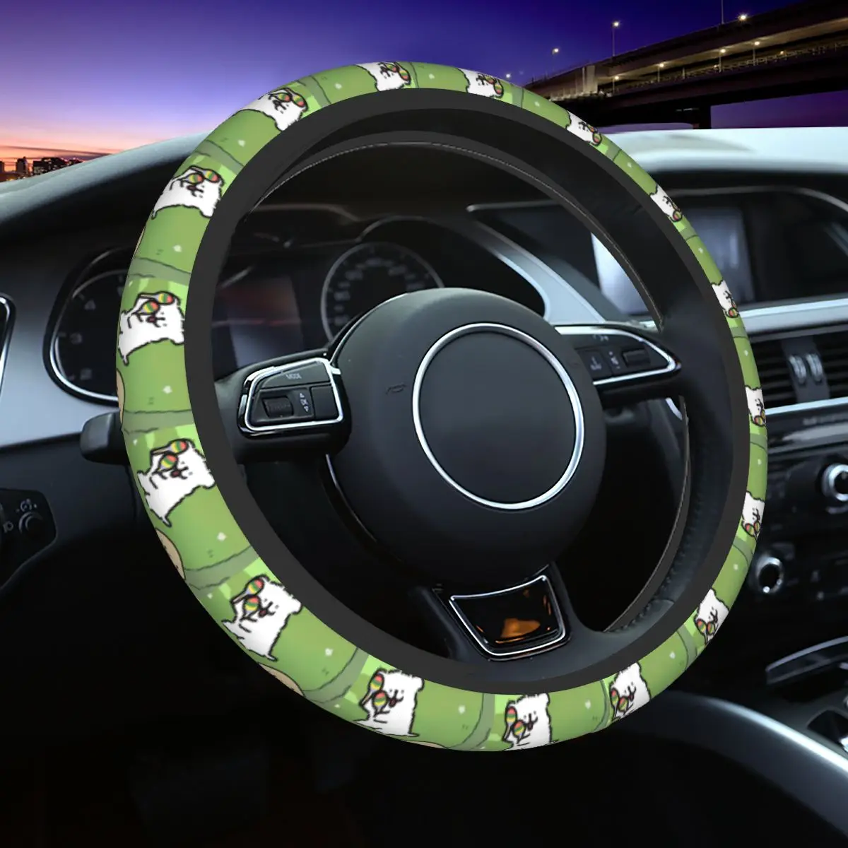 Maltese Cartoon Car Steering Wheel Cover without Inner Ring Steering Cover Custom Protective Cover fits 14.5-15 inches
Maltese Cartoon Car Steering Wheel Cover without Inner Ring Steering Cover Custom Protective Cover fits 14.5-15 inches