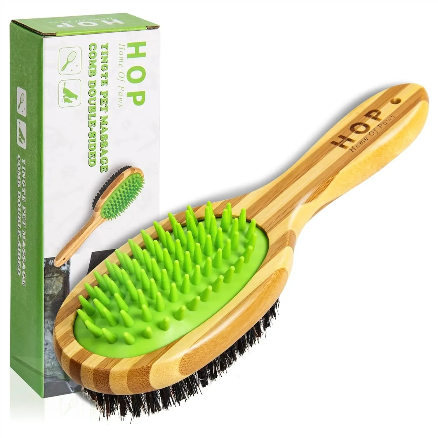 Two Sided Pet Brush For Short Hair Dogs And Cats Silicone Grooming Comb For Detangling Shedding Massage Gentle On Sensitive Skin Ergonomic Handle
Two Sided Pet Brush For Short Hair Dogs And Cats Silicone Grooming Comb For Detangling Shedding Massage Gentle On Sensitive Skin Ergonomic Handle