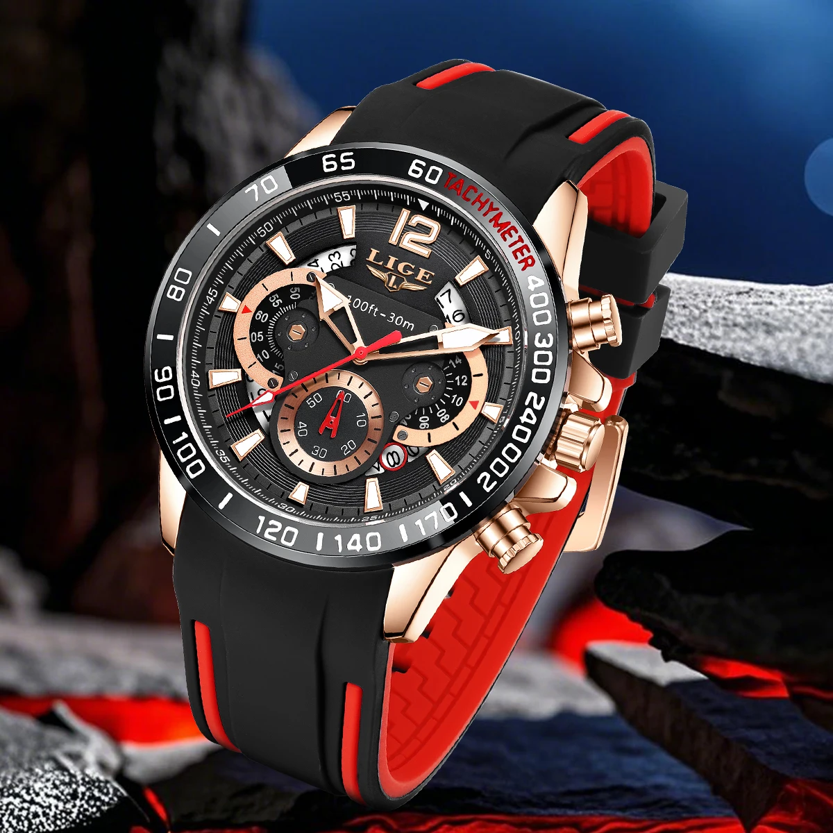 LIGE Luxury Fashion Men Watch Casual Silicone Waterproof Luminous Men's Quartz Wristwatches Sports Date Chronograph Montre Homme
LIGE Luxury Fashion Men Watch Casual Silicone Waterproof Luminous Men's Quartz Wristwatches Sports Date Chronograph Montre Homme