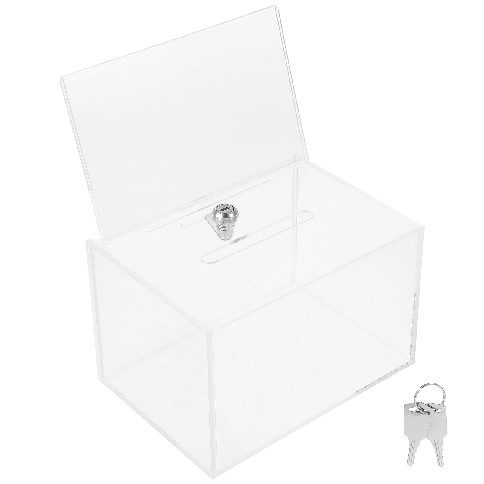 Clear Acrylic Voting Box with Lock Donation Box with Sign Holder Ballot Box with Slot Suggestion Box Storage Container for
Clear Acrylic Voting Box with Lock Donation Box with Sign Holder Ballot Box with Slot Suggestion Box Storage Container for