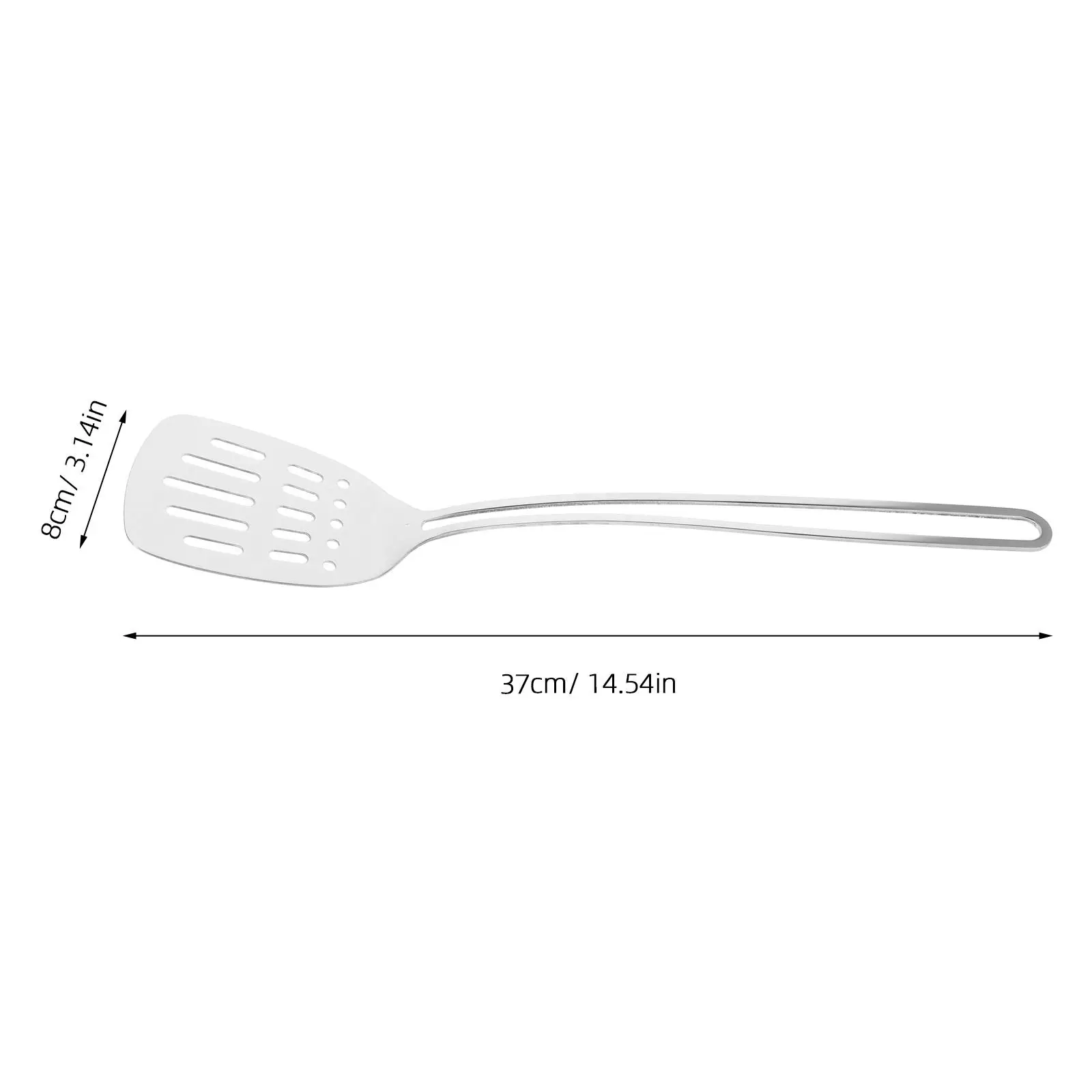 Slotted Spatula Steel Serving Slotted Ladles Metal Hollow Handle Perforated Turner Spoon Kitchen Utensil Easy Clean Serving Tool
Slotted Spatula Steel Serving Slotted Ladles Metal Hollow Handle Perforated Turner Spoon Kitchen Utensil Easy Clean Serving Tool
