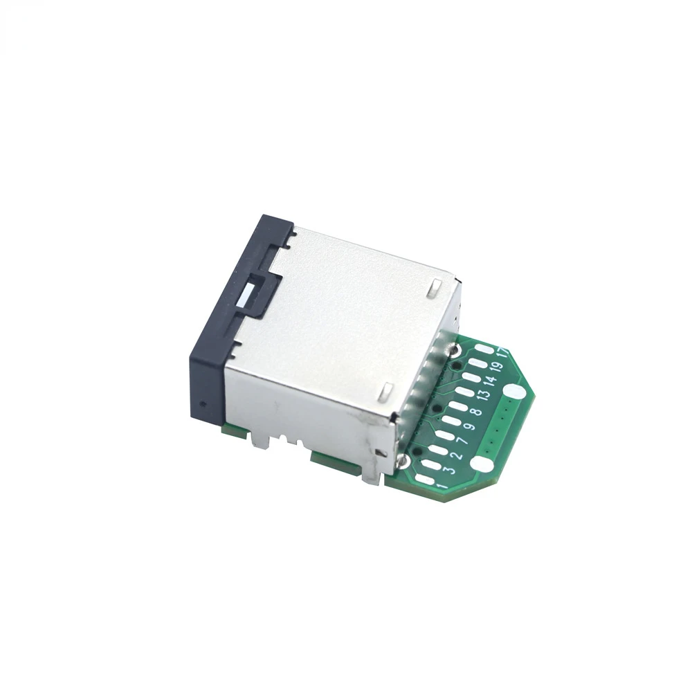 Надежный 2 шт./лот HDMI E Тип 19Pin гнездовой разъем 90 градусов с печатной платой готовый жгут проводов производство HD разъем
Надежный 2 шт./лот HDMI E Тип 19Pin гнездовой разъем 90 градусов с печатной платой готовый жгут проводов производство HD разъем