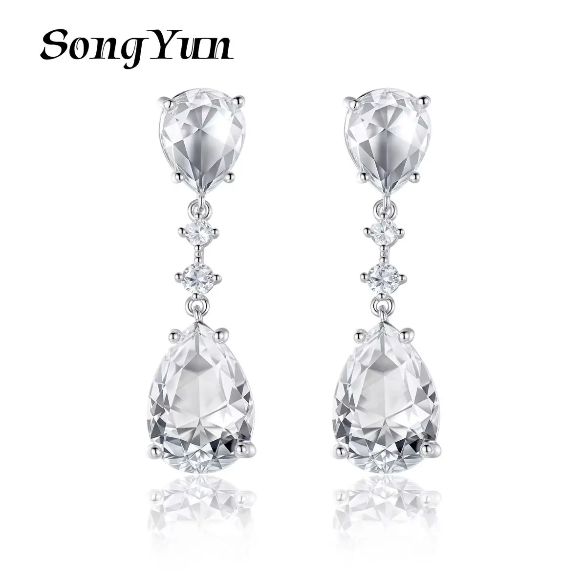 SYYG Jewelry MHT Quality Brass Stud Earrings Dangle CZ 7A Zircon Christmas Gift Best Friend Gift Women Earring Jewelry
SYYG Jewelry MHT Quality Brass Stud Earrings Dangle CZ 7A Zircon Christmas Gift Best Friend Gift Women Earring Jewelry