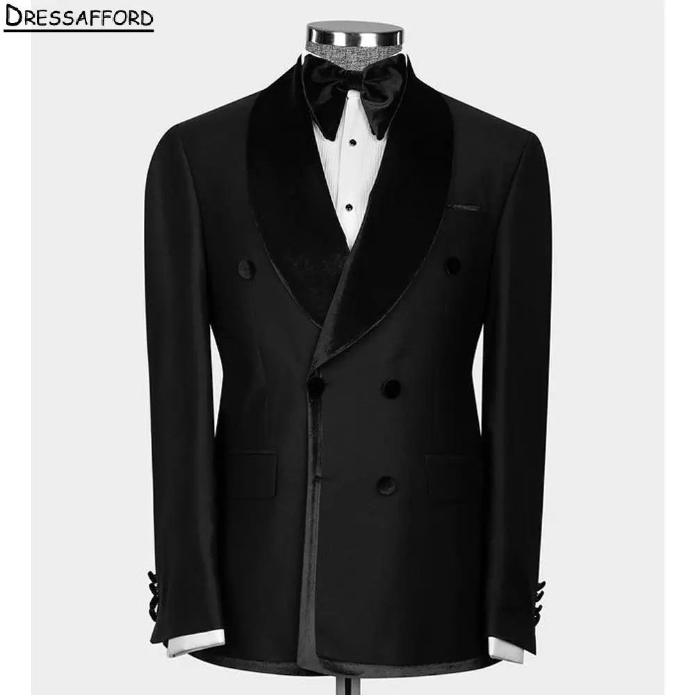 Black Formal Men Suits For Wedding Groom Tuxedos 2 Pieces Jacket Pants Prom Blazers Customized
Black Formal Men Suits For Wedding Groom Tuxedos 2 Pieces Jacket Pants Prom Blazers Customized