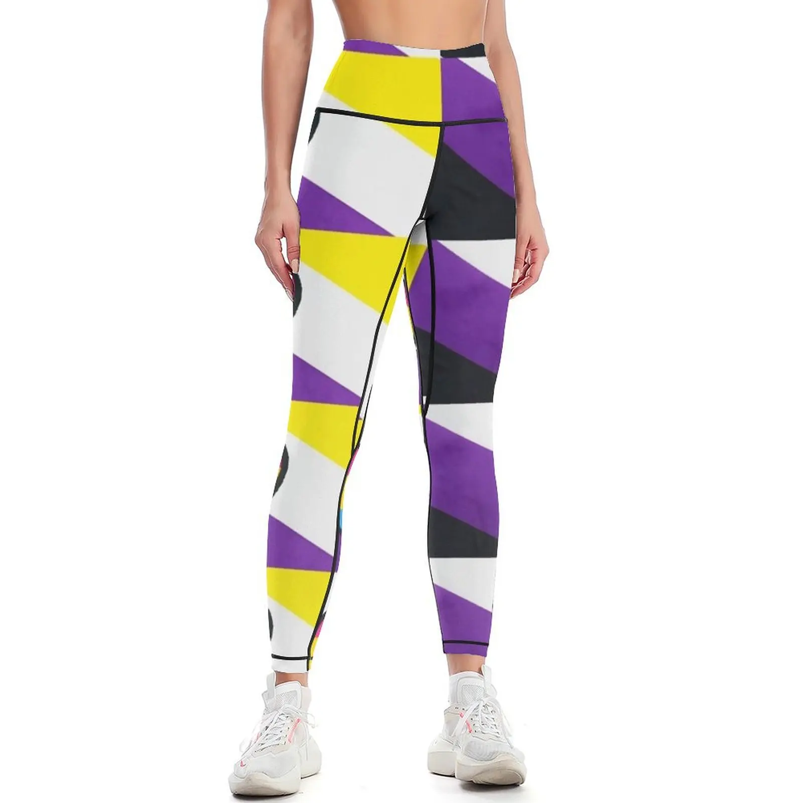 Pansexual Nonbinary Pride Leggings legings for fitness high waist gym sportswear woman Womens Leggings
Pansexual Nonbinary Pride Leggings legings for fitness high waist gym sportswear woman Womens Leggings