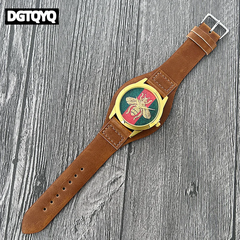 Роскошные модные часы с вышивкой в виде пчелы, ремешок из искусственной кожи, женские кварцевые часы, персонализированные креативные мужские спортивные часы, reloj para mujer
Роскошные модные часы с вышивкой в виде пчелы, ремешок из искусственной кожи, женские кварцевые часы, персонализированные креативные мужские спортивные часы, reloj para mujer