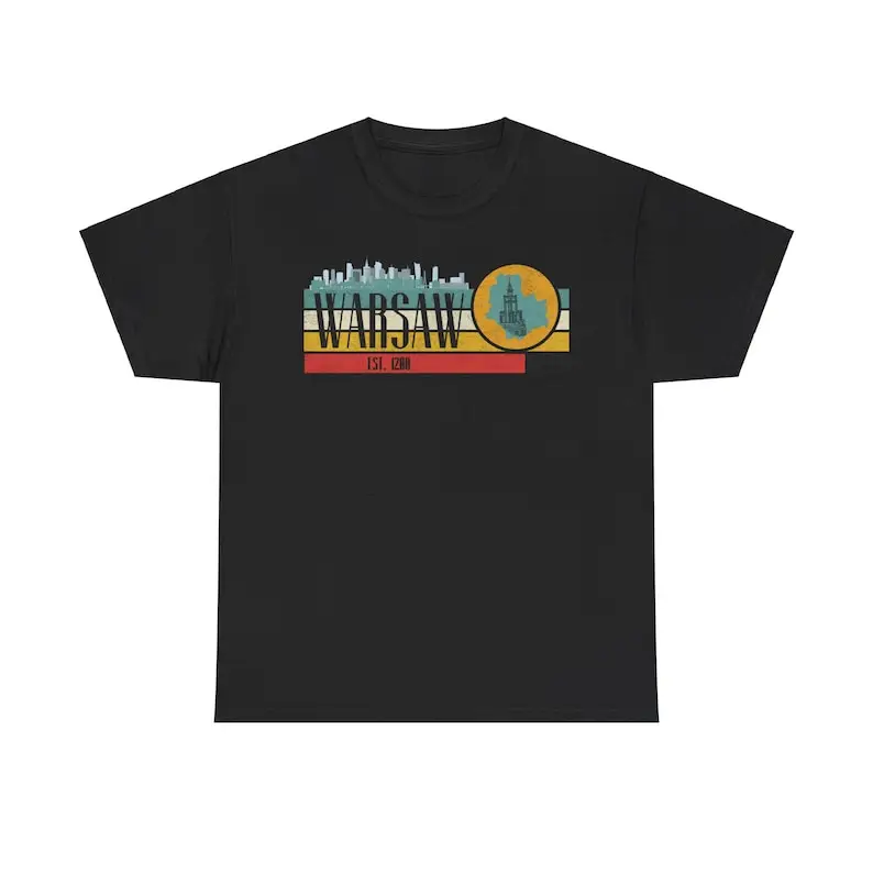 T-shirt Poland's capital, top for Warsaw lovers with important sights of the European city Miasto stoleczne Warszawa
T-shirt Poland's capital, top for Warsaw lovers with important sights of the European city Miasto stoleczne Warszawa