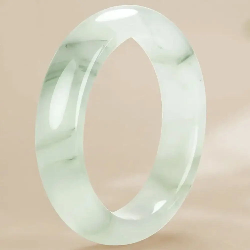 Tianshan Xue cui emerald jade bracelet, icy flower emerald jade bracelet, birthday gift for wife and mother
Tianshan Xue cui emerald jade bracelet, icy flower emerald jade bracelet, birthday gift for wife and mother