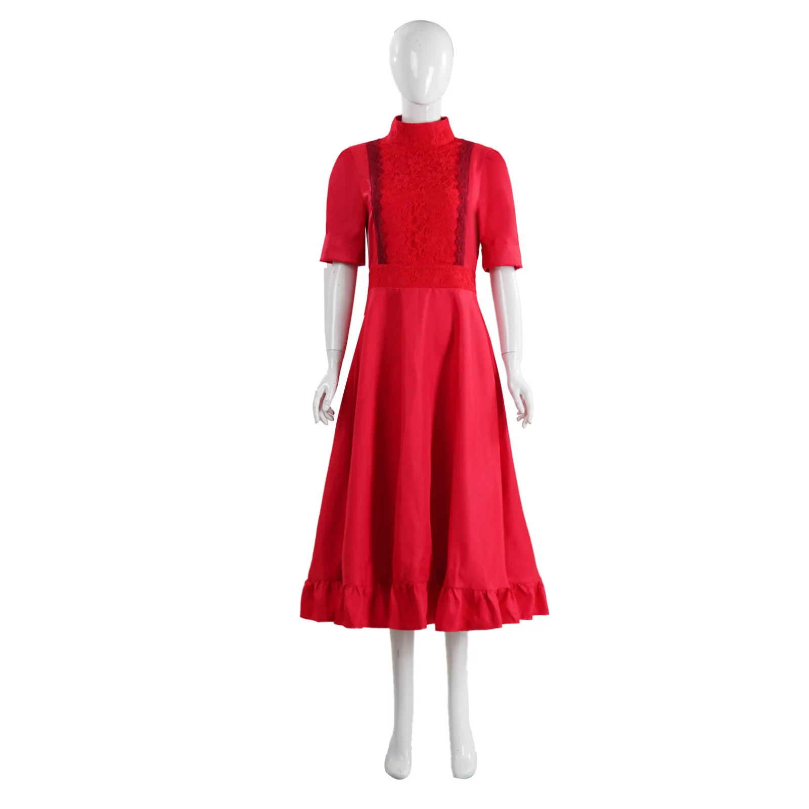 Want To Bead Pearl Cos Suit Pearl Red Lace Dress Horror Movie Role Acting Cosplay Costume
Want To Bead Pearl Cos Suit Pearl Red Lace Dress Horror Movie Role Acting Cosplay Costume