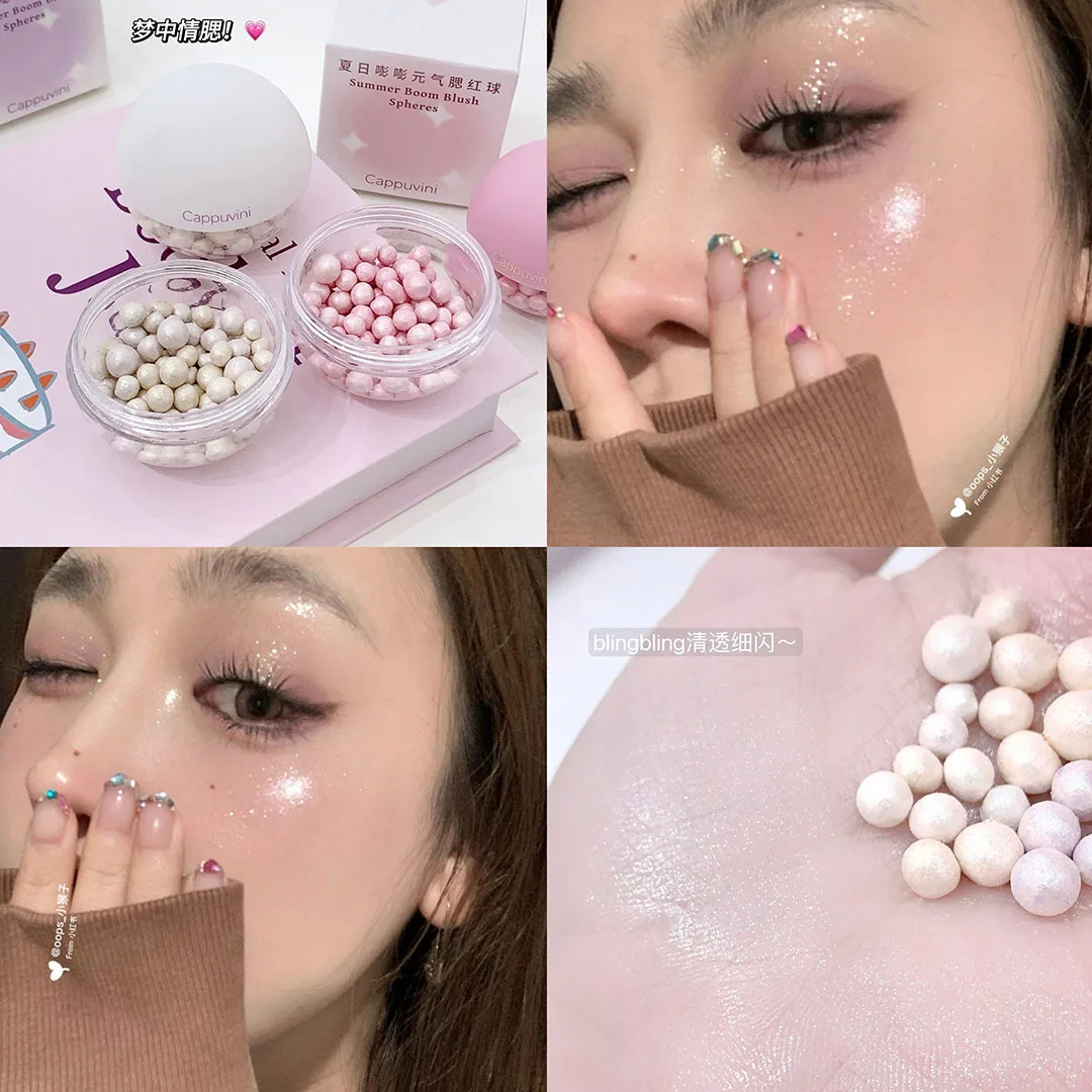 Highlight pearl blush ball brightens skin tone easy to apply makeup enhances complexion girlishness student party makeup
Highlight pearl blush ball brightens skin tone easy to apply makeup enhances complexion girlishness student party makeup