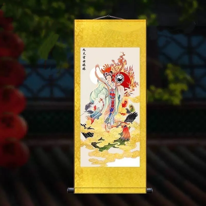 Taoist Deity Scroll Painting Chinese Feng Shui Scroll Painting Decorative
Taoist Deity Scroll Painting Chinese Feng Shui Scroll Painting Decorative
