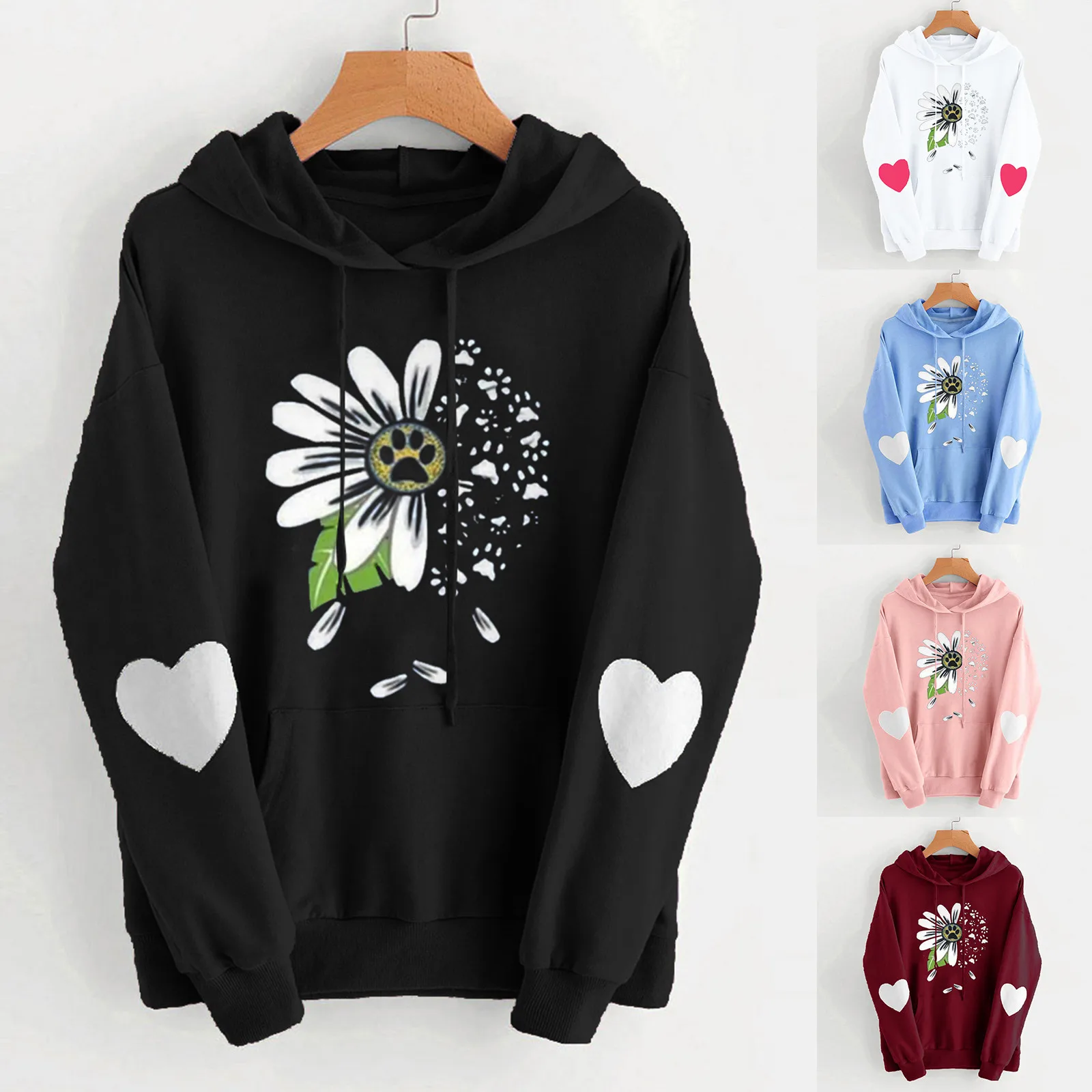 Womens Long Sleeve Pocket Hoodie Sweatshirt Pullover Tops Blouse Hoodies Sudaderas Loose Hoodies
Womens Long Sleeve Pocket Hoodie Sweatshirt Pullover Tops Blouse Hoodies Sudaderas Loose Hoodies
