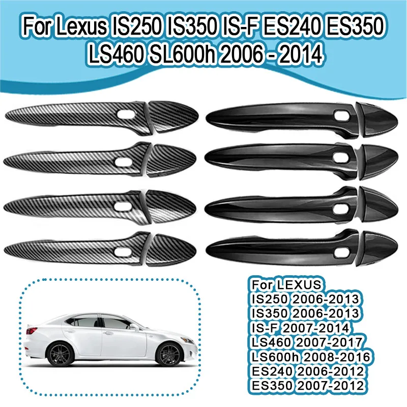 Декоративные накладки на ручки дверей для Lexus IS250, IS350, IS-F, ES240, ES350, LS460, SL600h (2006-2014), 4-дверные модели
Декоративные накладки на ручки дверей для Lexus IS250, IS350, IS-F, ES240, ES350, LS460, SL600h (2006-2014), 4-дверные модели