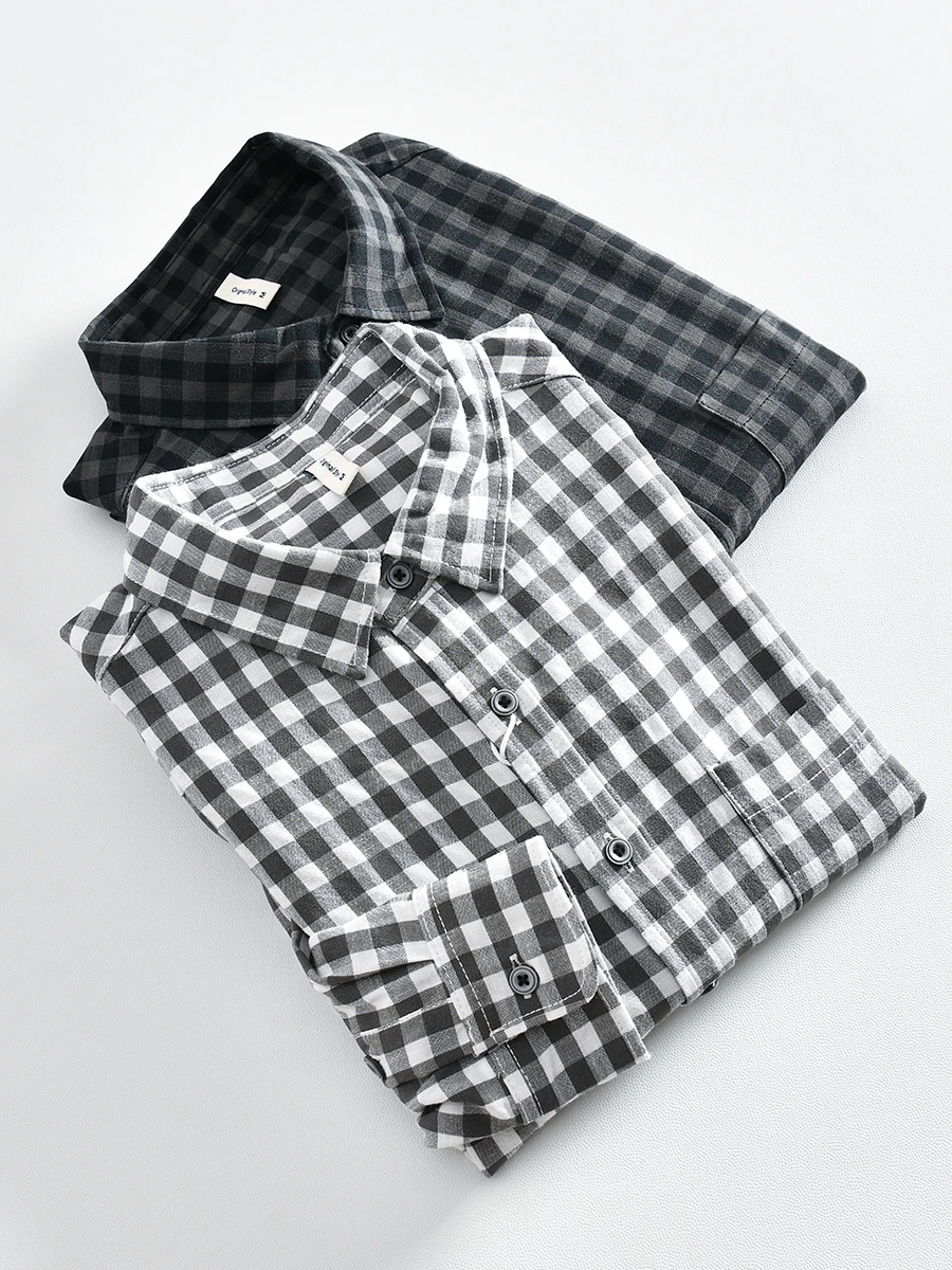 Classic Japanese Style Men's Casual Loose Long Sleeve Shirt Comfortable Color Woven Pattern Autumn New Fashion Versatile Shirt
Classic Japanese Style Men's Casual Loose Long Sleeve Shirt Comfortable Color Woven Pattern Autumn New Fashion Versatile Shirt