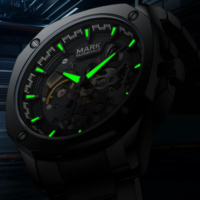 Mark Fairwhale Mechanical Watches for Men 6940 Automatic Movement New Luminous Waterproof Black Stainless Steel Mens Watch BOX
Mark Fairwhale Mechanical Watches for Men 6940 Automatic Movement New Luminous Waterproof Black Stainless Steel Mens Watch BOX