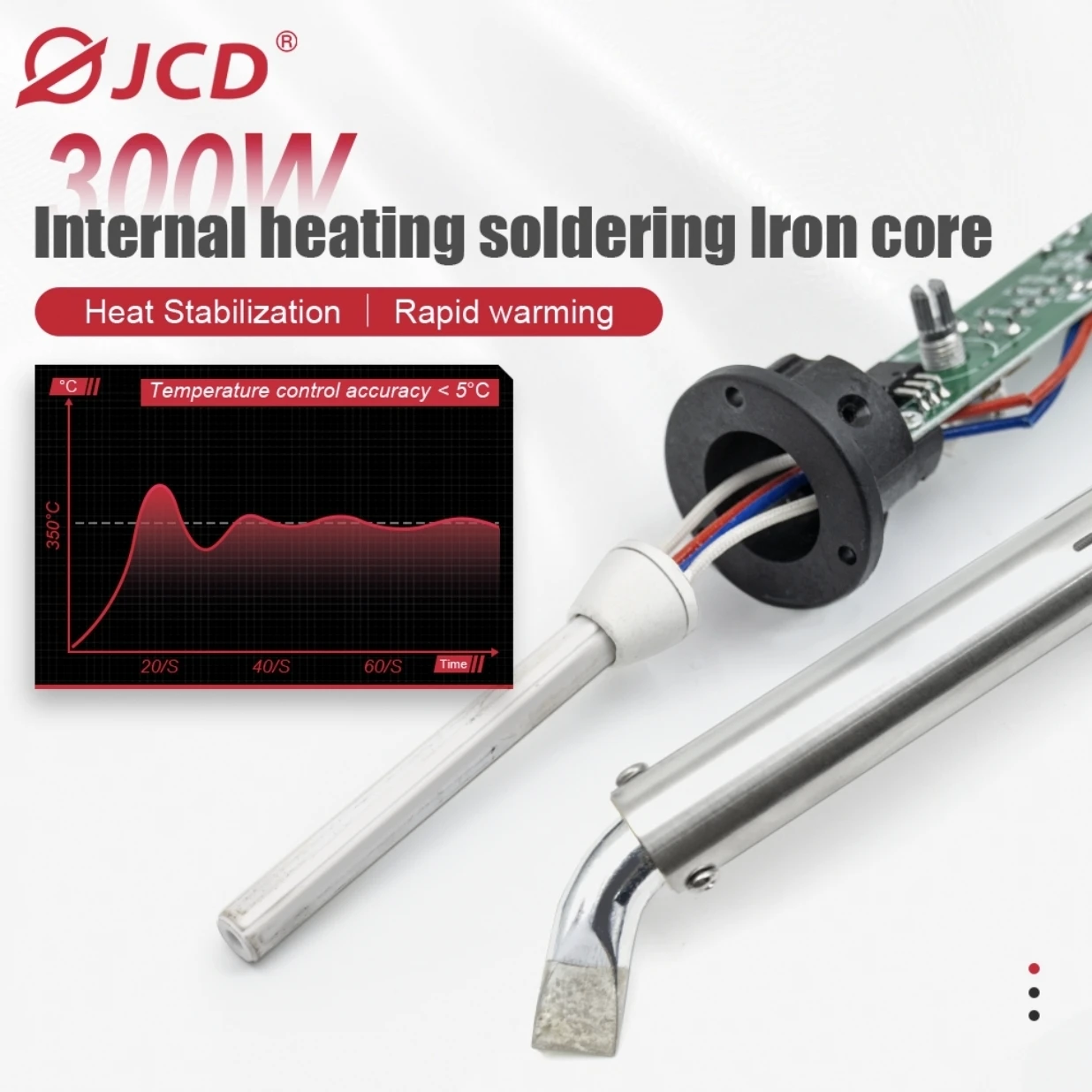 JCD Electric Soldering Iron 300W Internal Heat Welding Pen Repair Tool Constant Temperature Soldering Iron Electric
JCD Electric Soldering Iron 300W Internal Heat Welding Pen Repair Tool Constant Temperature Soldering Iron Electric