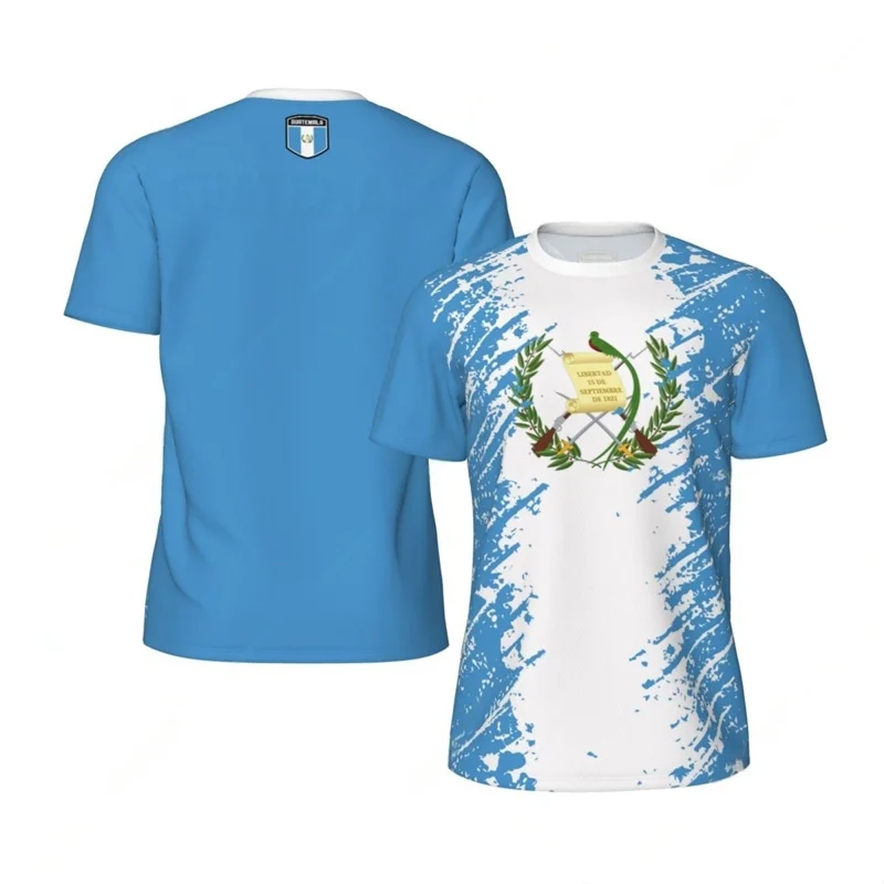 Футболка с рисунком флага Гватемалы для мужчин и мальчиков, весна-лето, футбольный трикотаж с короткими рукавами, уличная футболка, спортивные футболки для фитнеса
Футболка с рисунком флага Гватемалы для мужчин и мальчиков, весна-лето, футбольный трикотаж с короткими рукавами, уличная футболка, спортивные футболки для фитнеса