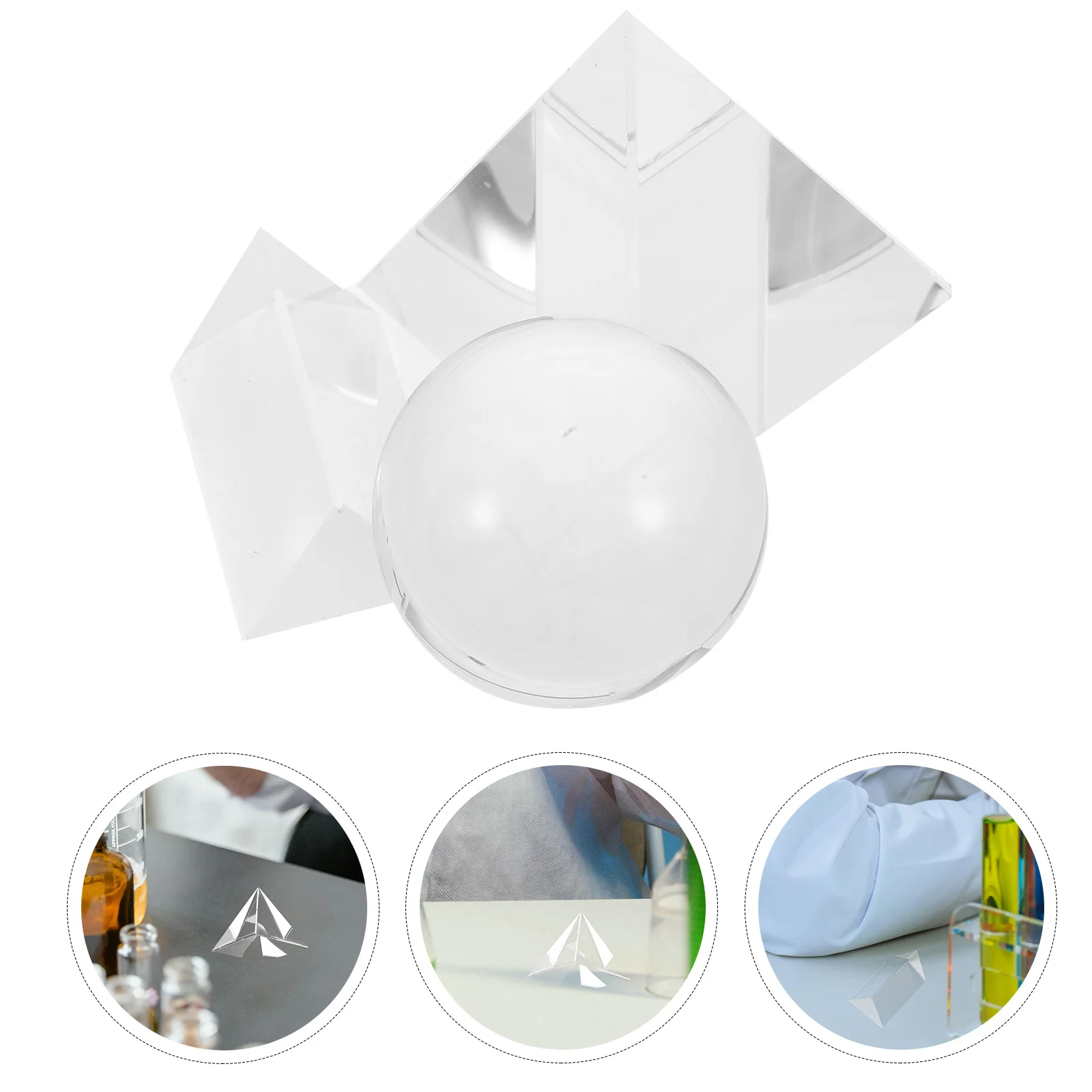 3Pcs Optical Crystal Prism Set Triangular Photography Scientific Teaching Home Decor Creative Light Reflection Effects
3Pcs Optical Crystal Prism Set Triangular Photography Scientific Teaching Home Decor Creative Light Reflection Effects