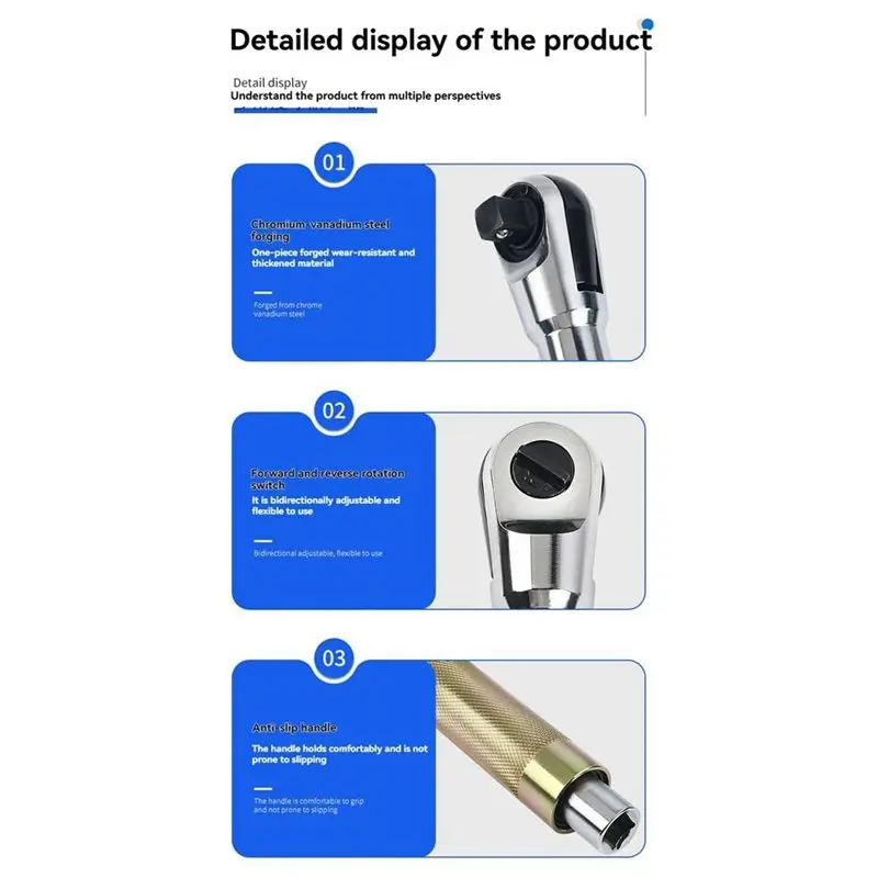 Y42A-Quick Ratchet Wrench Automatic Offset Impact Extension Tool With Connector For Manual Extension Socket Force Rod Tool
Y42A-Quick Ratchet Wrench Automatic Offset Impact Extension Tool With Connector For Manual Extension Socket Force Rod Tool