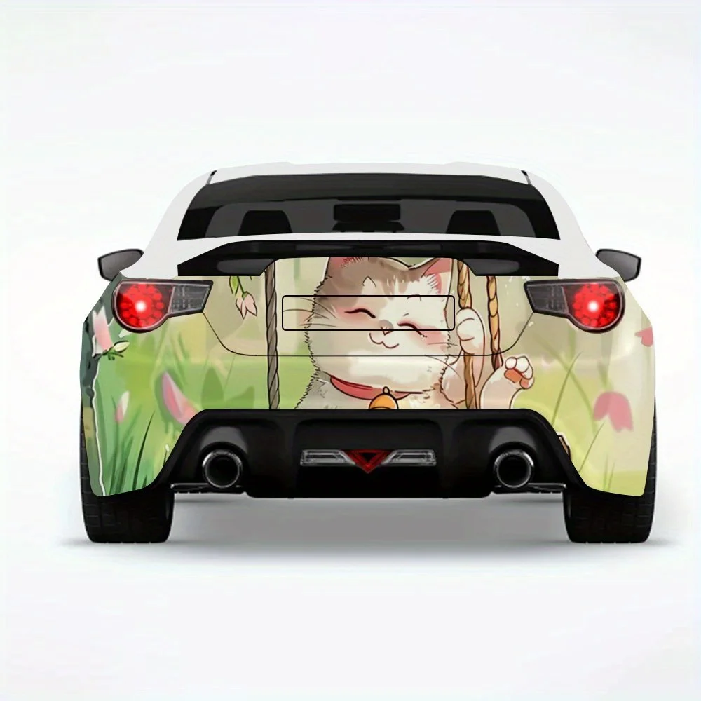 Cat On Swing Car StickerVinyl Decal for Car Rear, Waterproof Self-Adhesive Vinyl Stickers for Vehicle Tail & Bumper, Decoration
Cat On Swing Car StickerVinyl Decal for Car Rear, Waterproof Self-Adhesive Vinyl Stickers for Vehicle Tail & Bumper, Decoration