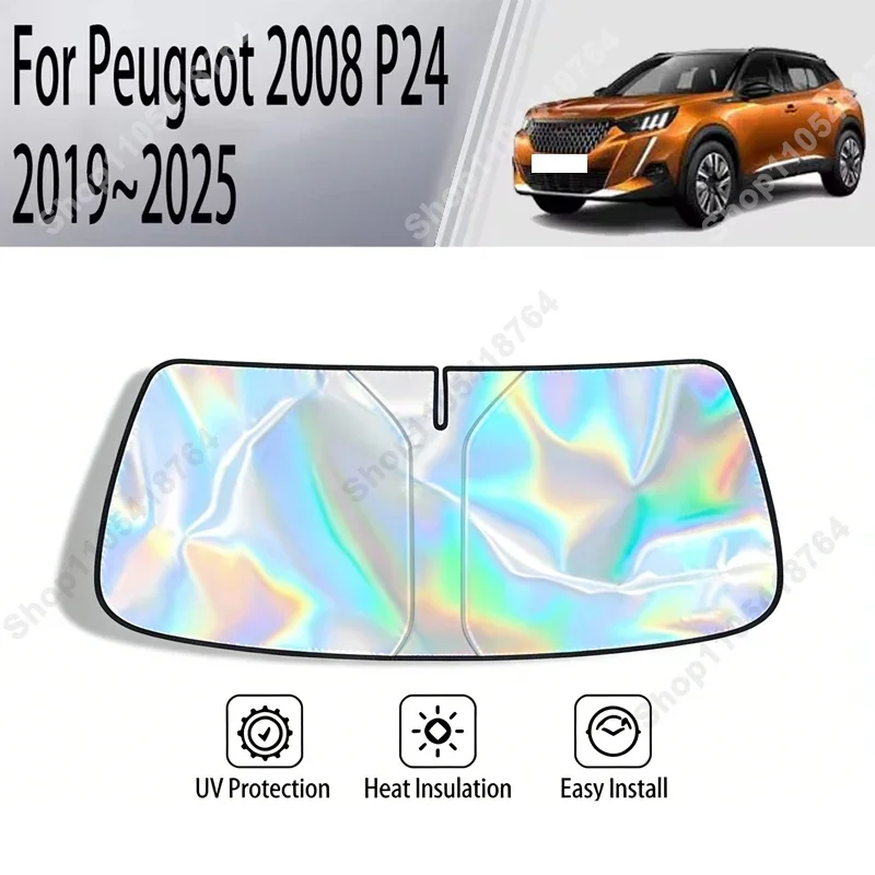 For Peugeot 2008 P24 2019-2025 Sunshade Cover Car Windshield SunShades Sun UV Protector Cover Car Front Windscreen Cover
For Peugeot 2008 P24 2019-2025 Sunshade Cover Car Windshield SunShades Sun UV Protector Cover Car Front Windscreen Cover