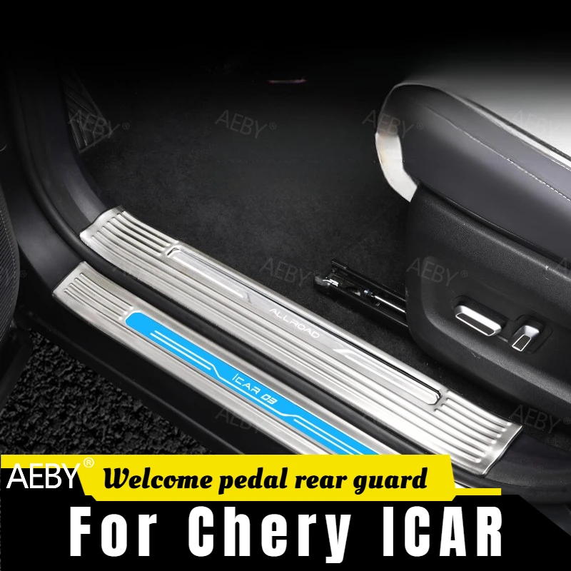 AEBY For Chery ICAR Anti-slip stainless steel door sill protection device and anti-wear pedal,bumper guard,Car Accessories
AEBY For Chery ICAR Anti-slip stainless steel door sill protection device and anti-wear pedal,bumper guard,Car Accessories