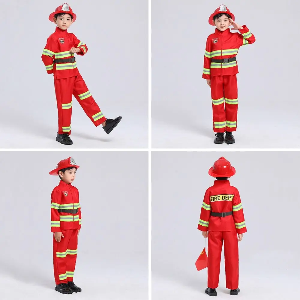 Детский костюм пожарного для ролевых игр и косплея с поясом, униформа пожарного для детей
Детский костюм пожарного для ролевых игр и косплея с поясом, униформа пожарного для детей