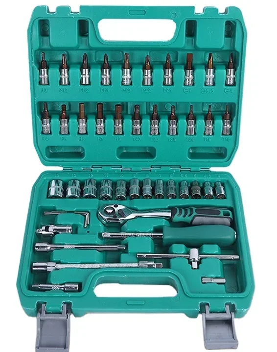 # 46 шт., углеродистая сталь CRV, инструменты для ремонта автомобилей, велосипедов, биты, ручные инструменты, набор головок, комплект #
# 46 шт., углеродистая сталь CRV, инструменты для ремонта автомобилей, велосипедов, биты, ручные инструменты, набор головок, комплект #