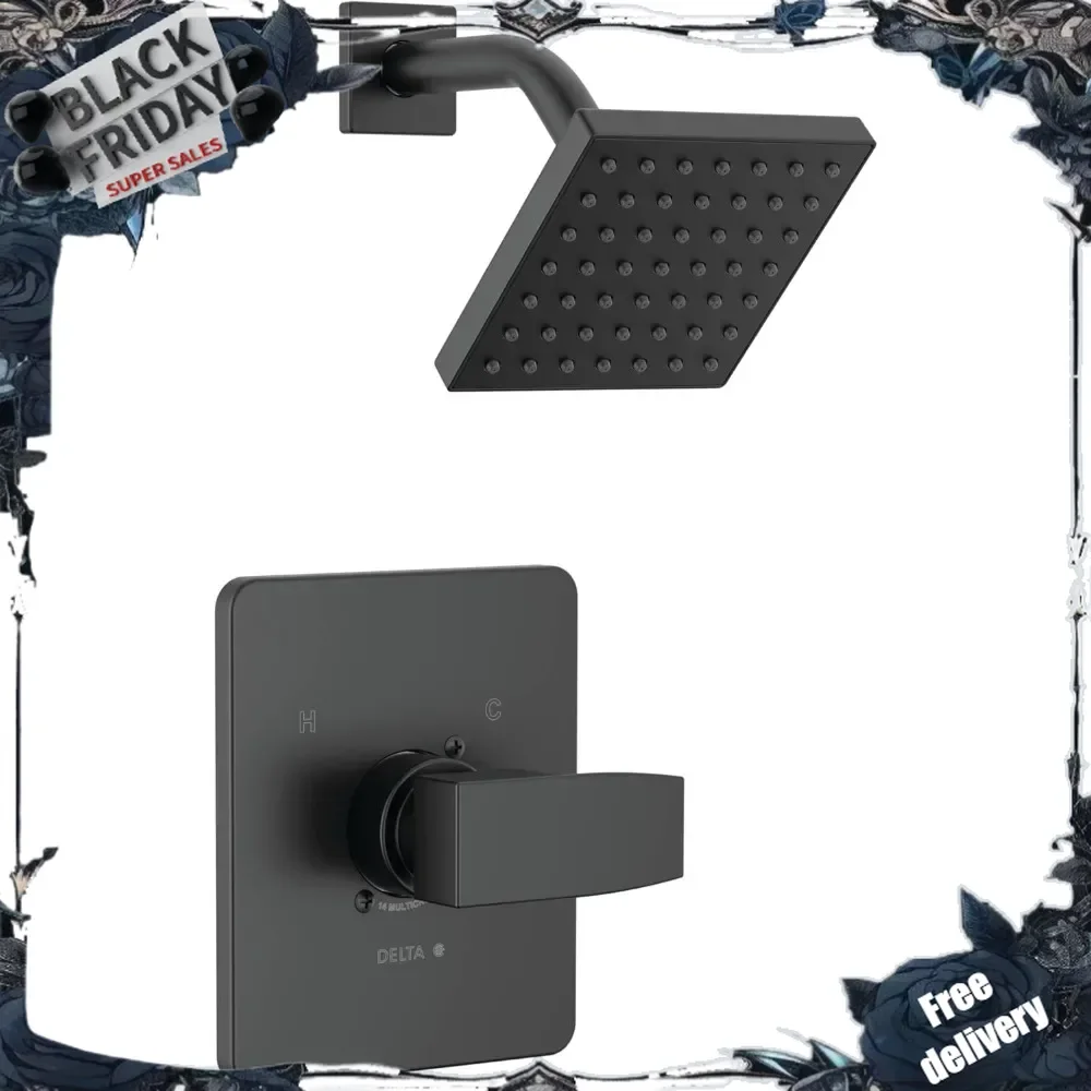 Modern 14 Series Matte Black Shower Faucet, Shower Trim Kit with Single-Spray Touch-Clean Black Shower Head
Modern 14 Series Matte Black Shower Faucet, Shower Trim Kit with Single-Spray Touch-Clean Black Shower Head